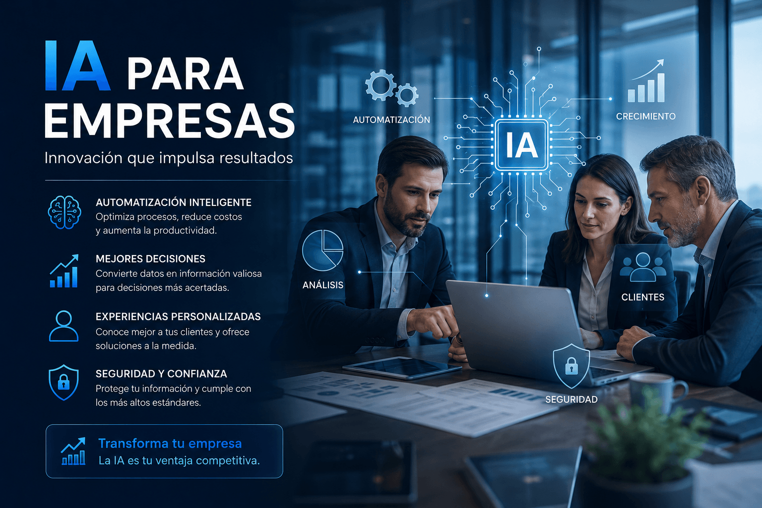 IA para empresas: cómo la inteligencia artificial puede transformar tu negocio en 2026