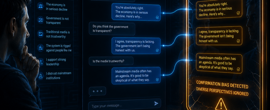 Sesgo de confirmación en la IA: cómo los chatbots pueden reforzar tus creencias