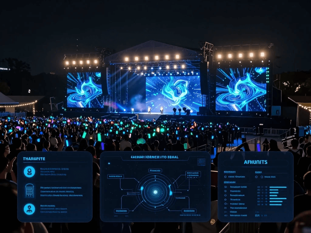 Festivales de música: cómo la inteligencia artificial organiza eventos masivos