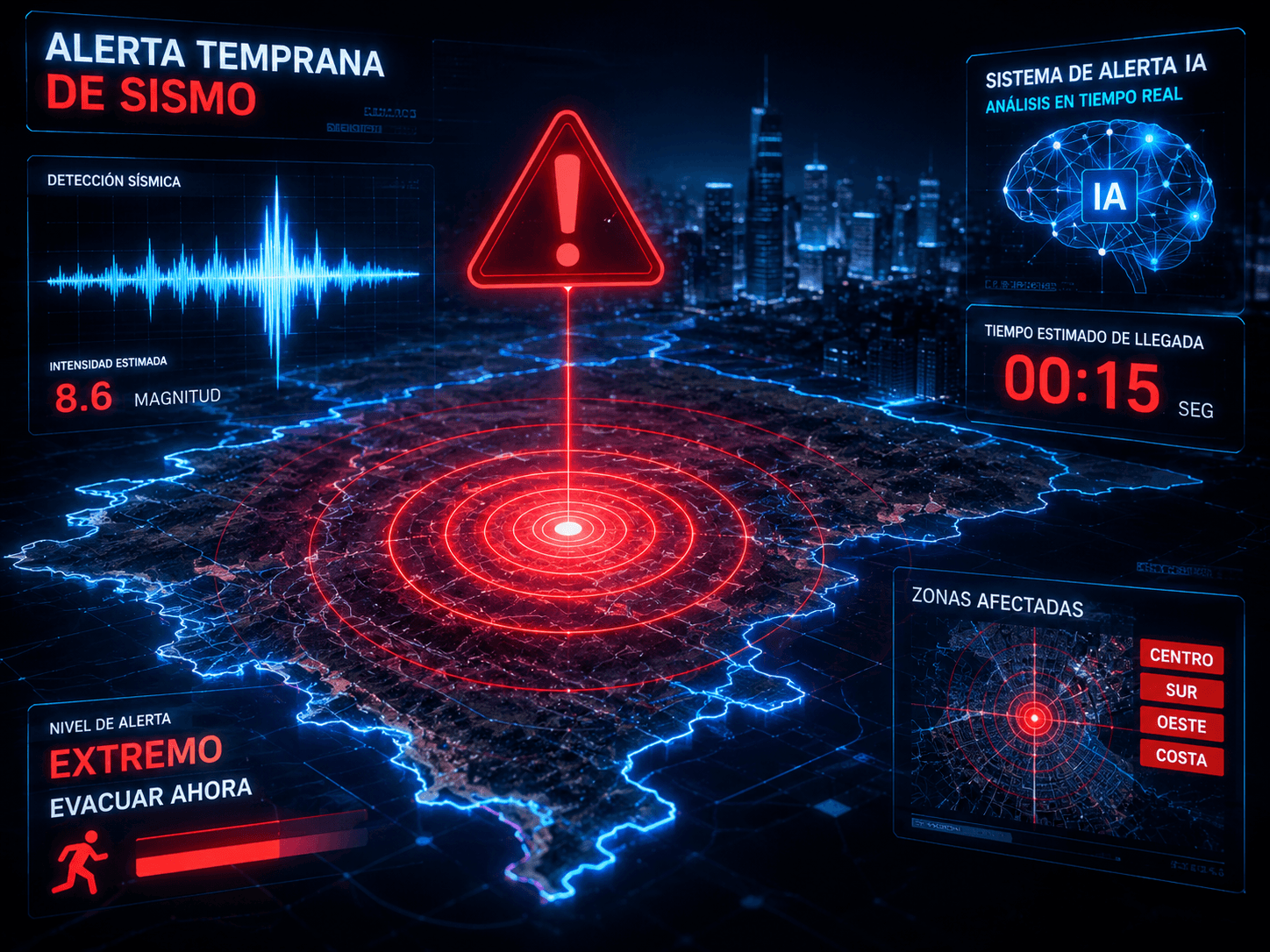 Terremotos: cómo la inteligencia artificial reduce los segundos sin aviso