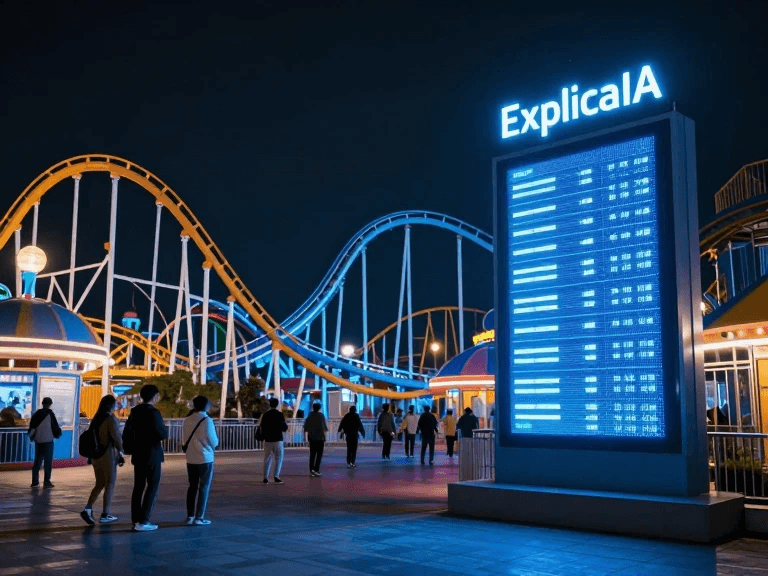 Parques de atracciones: cómo la inteligencia artificial optimiza la diversión